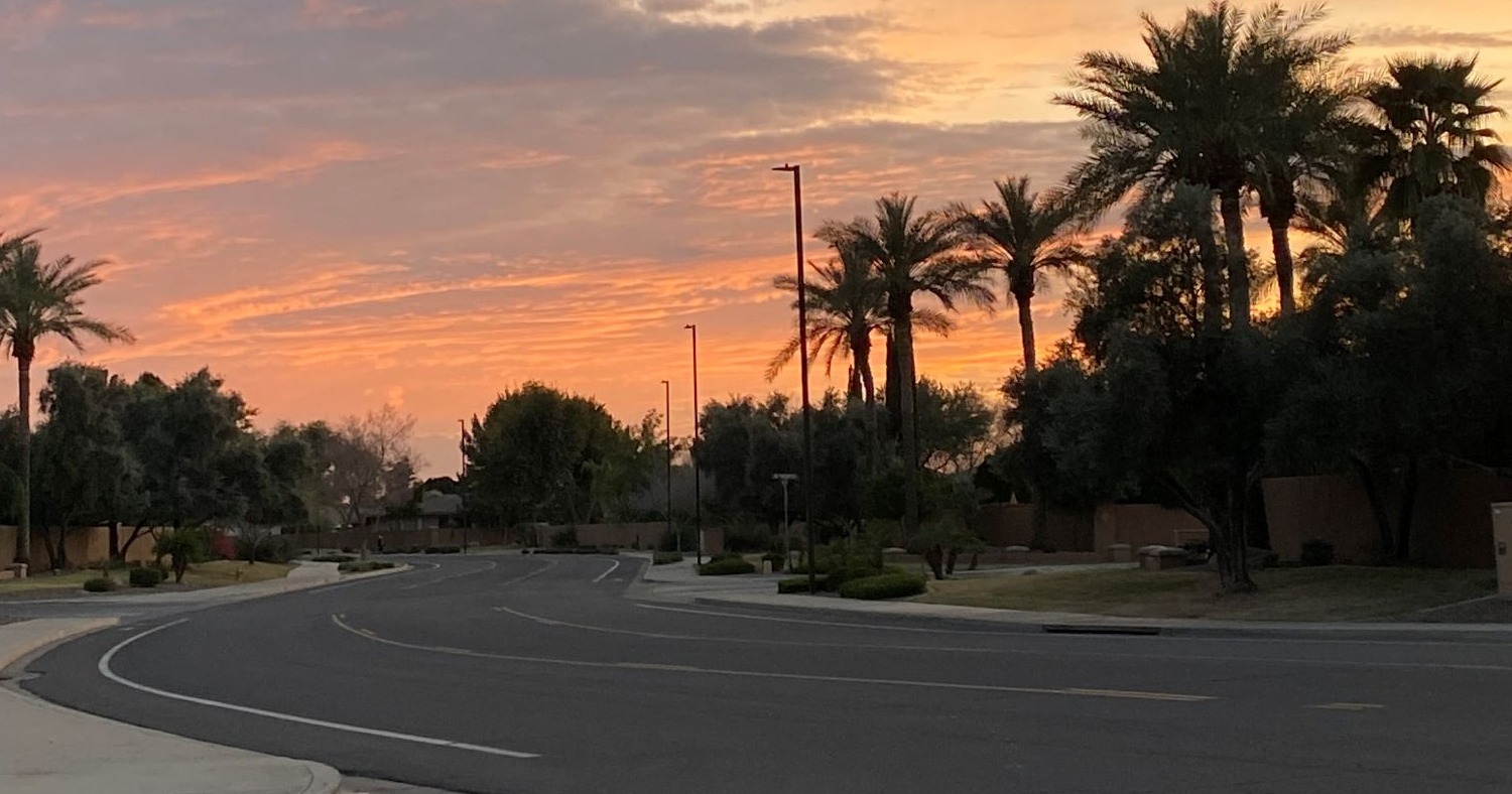 <p>Overnight temperatures in once-cooler Phoenix suburbs can now stay near 100 degrees in the summer as asphalt and concrete absorb daytime heat, which cannot dissipate before sunrise. (Mark Moran)</p>